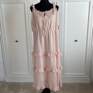 Arula blush pink maxi dress